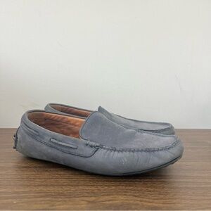 Frye Venetian Suede Leather Mens Loafers Shoes Flex Soles in Blue 8.5 D Mexico